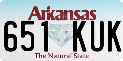 AR license plate 651KUK