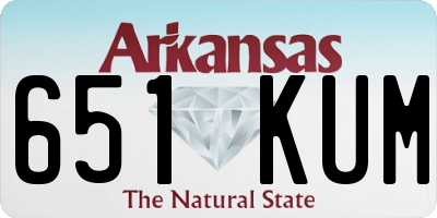AR license plate 651KUM