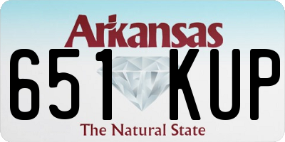 AR license plate 651KUP