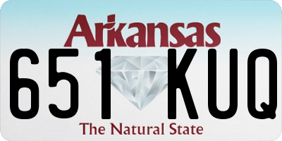AR license plate 651KUQ
