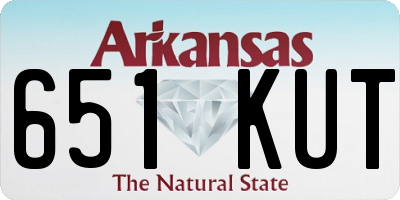 AR license plate 651KUT