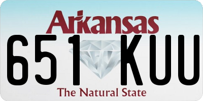 AR license plate 651KUU