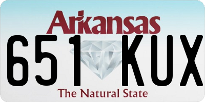 AR license plate 651KUX