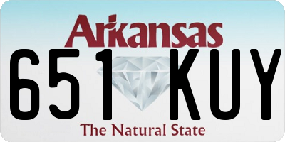 AR license plate 651KUY