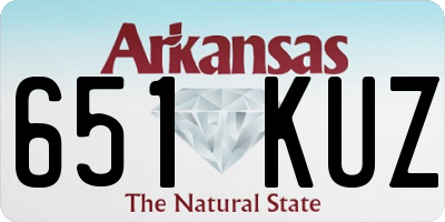 AR license plate 651KUZ