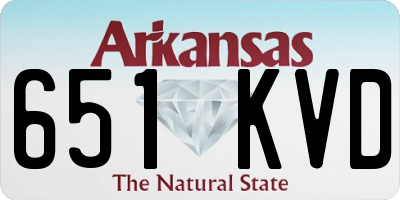 AR license plate 651KVD