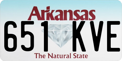 AR license plate 651KVE