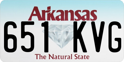 AR license plate 651KVG
