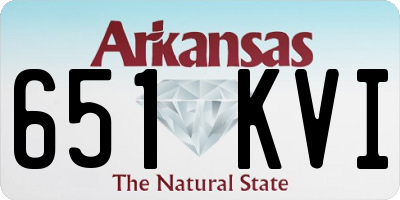 AR license plate 651KVI
