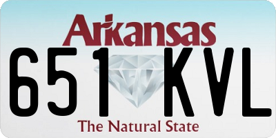 AR license plate 651KVL