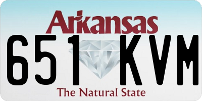 AR license plate 651KVM