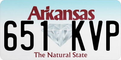AR license plate 651KVP