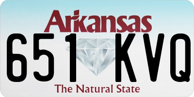 AR license plate 651KVQ
