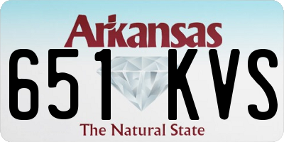 AR license plate 651KVS