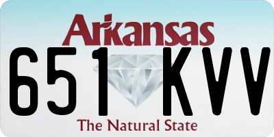 AR license plate 651KVV