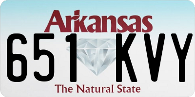 AR license plate 651KVY