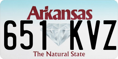 AR license plate 651KVZ