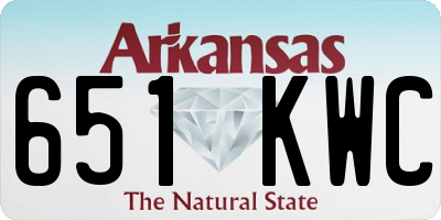 AR license plate 651KWC