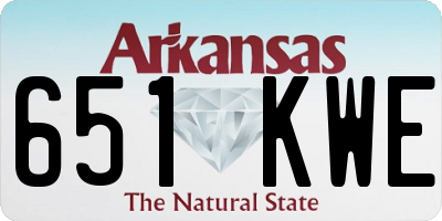 AR license plate 651KWE