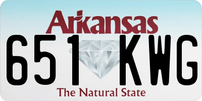 AR license plate 651KWG