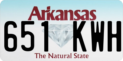 AR license plate 651KWH