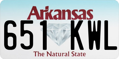 AR license plate 651KWL