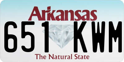 AR license plate 651KWM