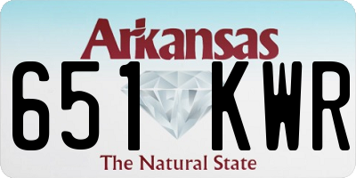 AR license plate 651KWR