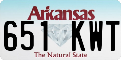 AR license plate 651KWT