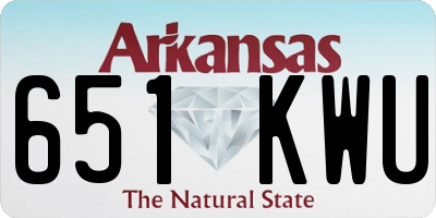 AR license plate 651KWU