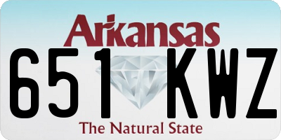 AR license plate 651KWZ
