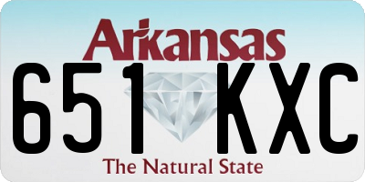AR license plate 651KXC