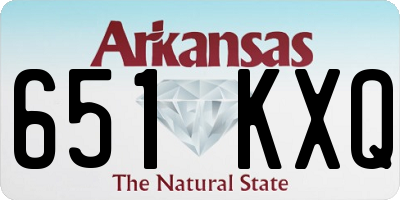 AR license plate 651KXQ