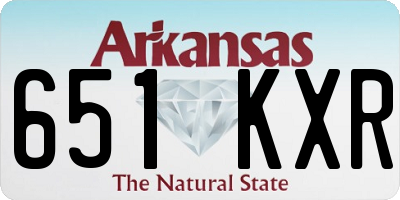 AR license plate 651KXR
