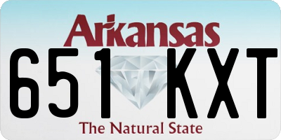 AR license plate 651KXT