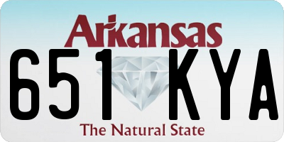 AR license plate 651KYA