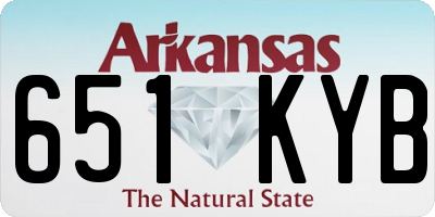 AR license plate 651KYB