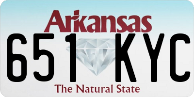 AR license plate 651KYC