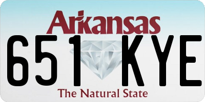 AR license plate 651KYE