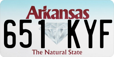 AR license plate 651KYF