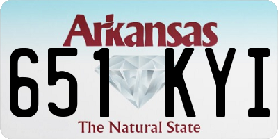 AR license plate 651KYI