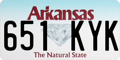 AR license plate 651KYK
