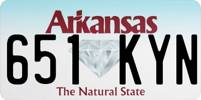 AR license plate 651KYN