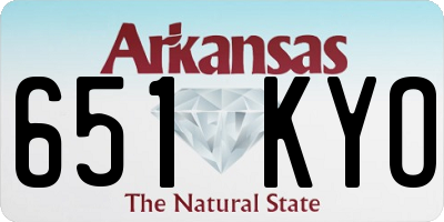 AR license plate 651KYO