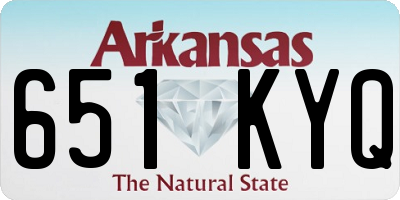 AR license plate 651KYQ