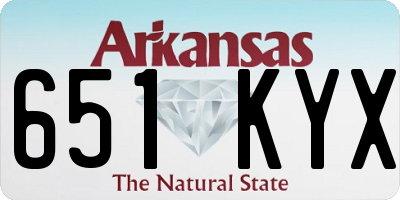 AR license plate 651KYX