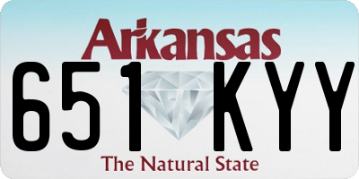 AR license plate 651KYY