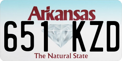 AR license plate 651KZD