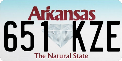 AR license plate 651KZE