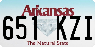 AR license plate 651KZI